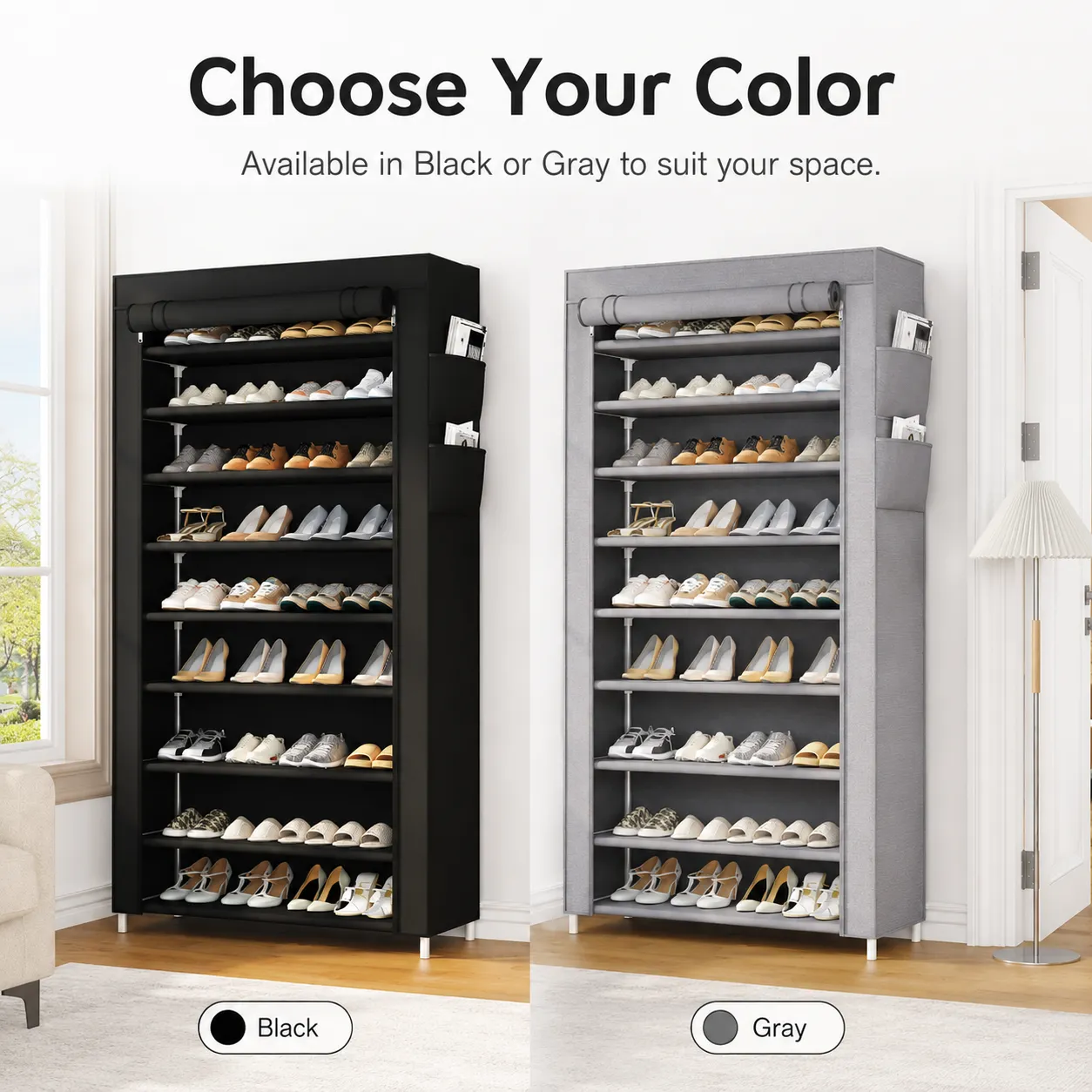Modern shoe organizer for home