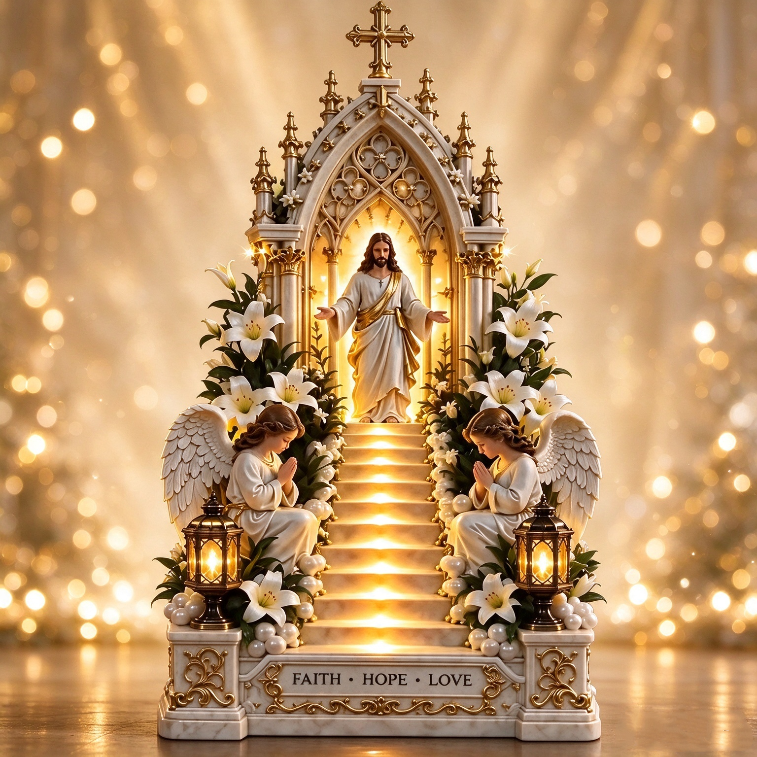 Jesus Light of Heaven Christmas Wall Hanging