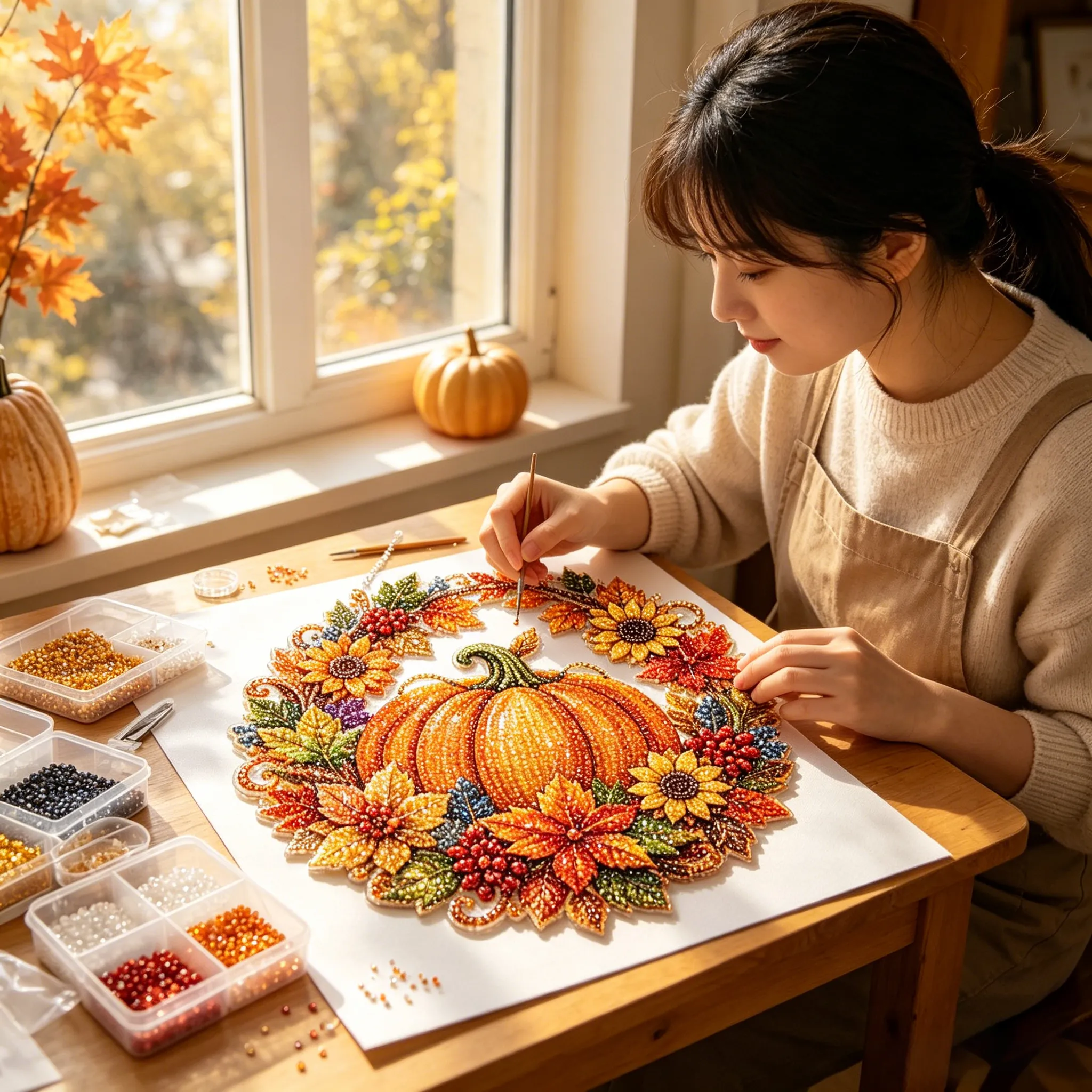Complete diamond painting kit