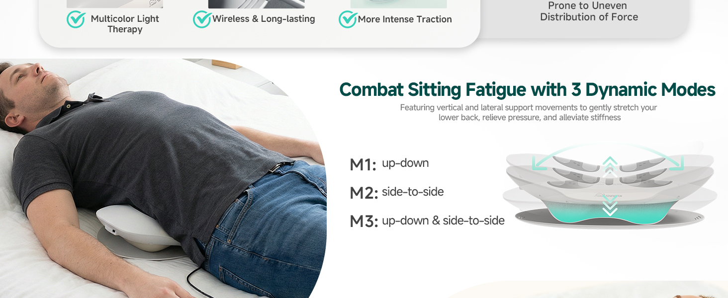 Cordless Electric Lumbar Traction Device