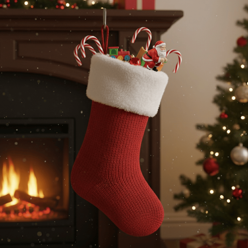 Santa topper as a stocking stuffer