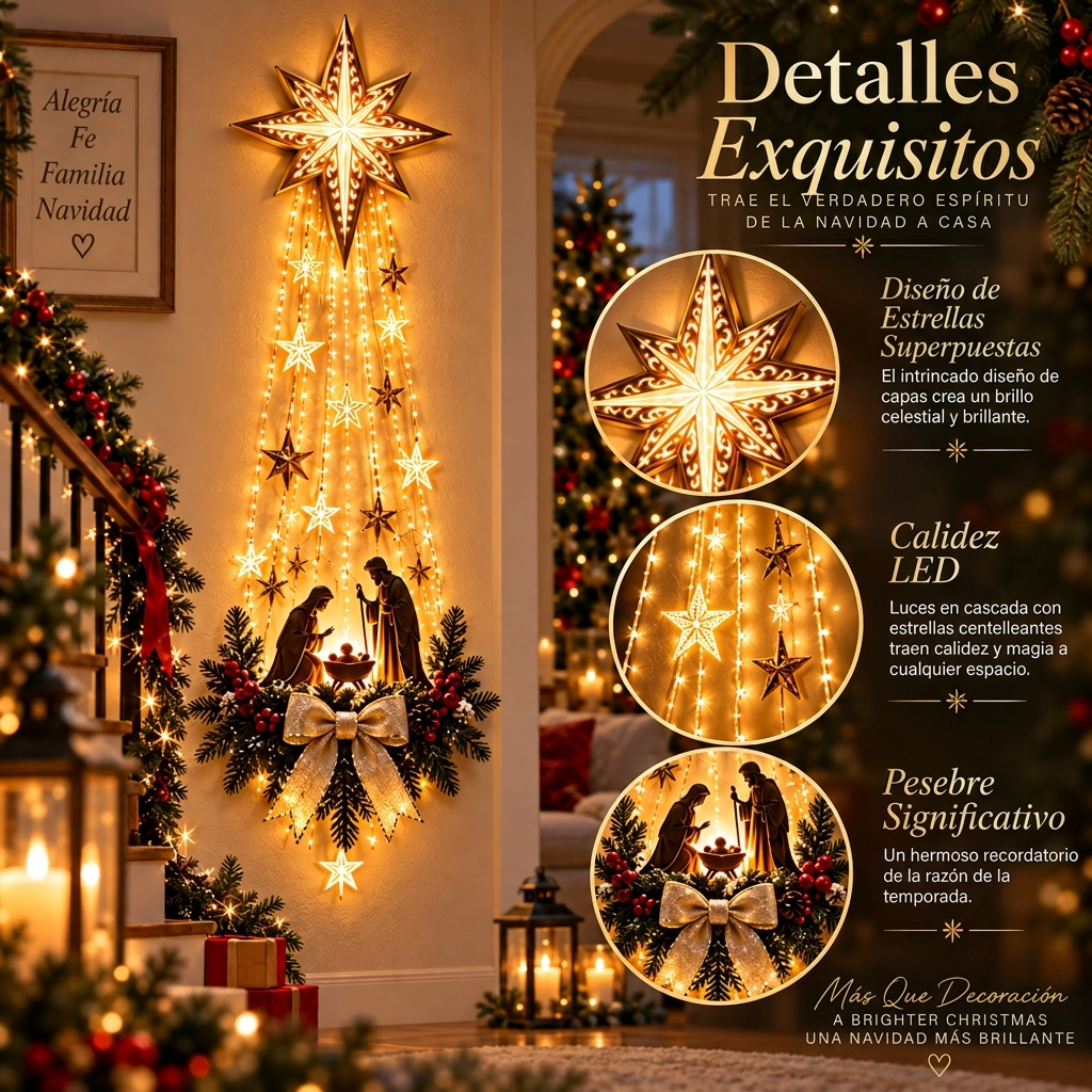 Illuminated Birth Decoration for Wall