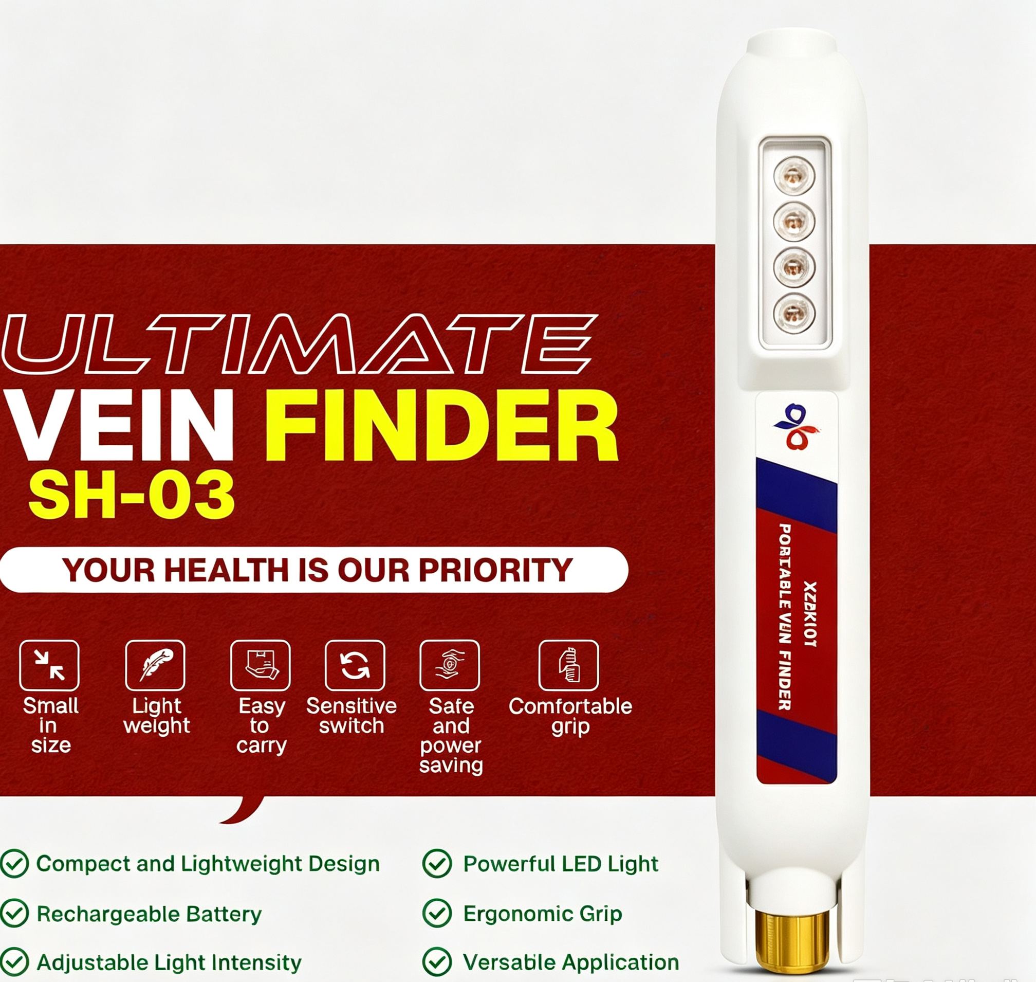 Finder Adult Baby Vascular Venipuncture Infrared