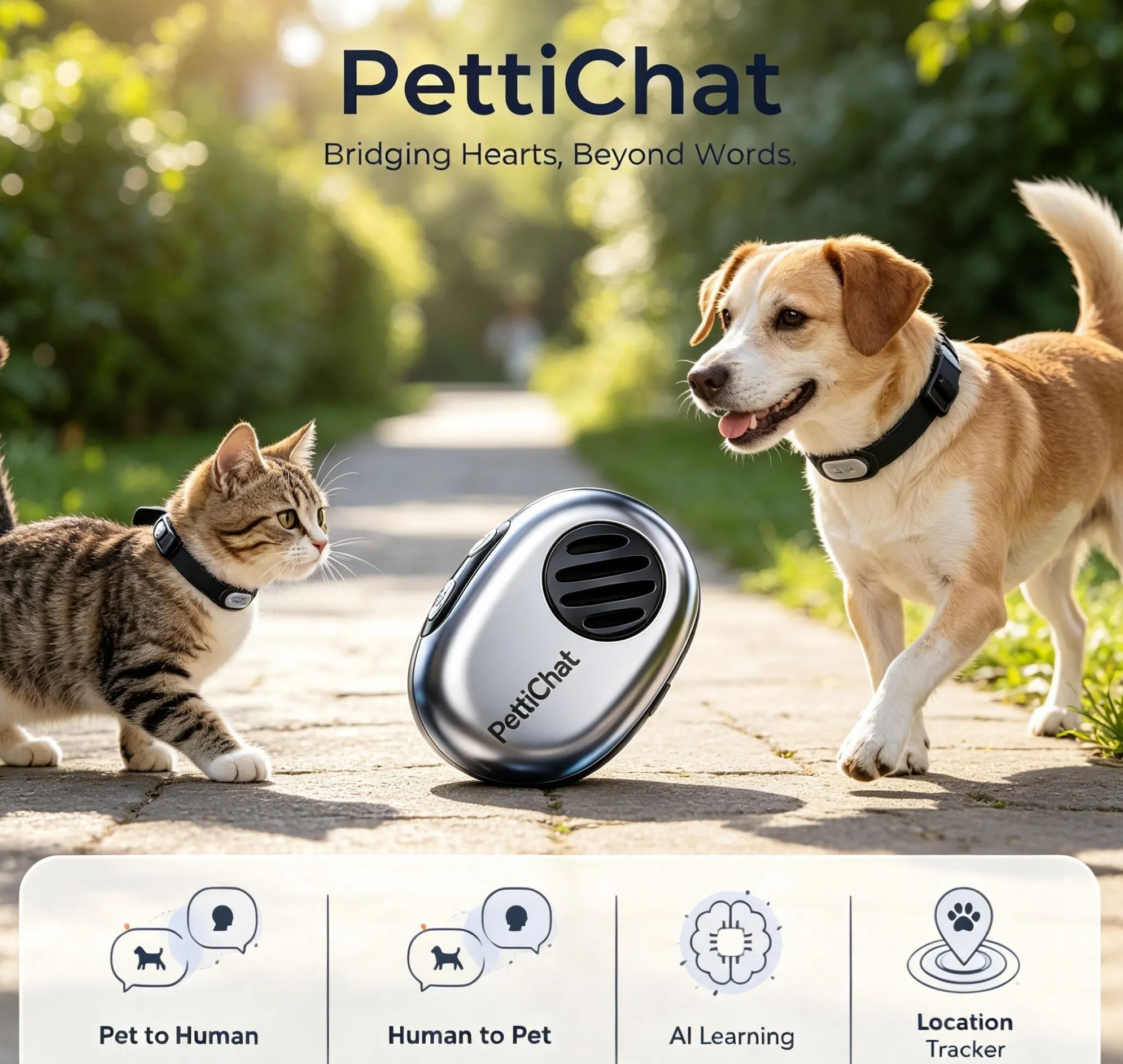 AI Translator Collar for Dogs & Cats
