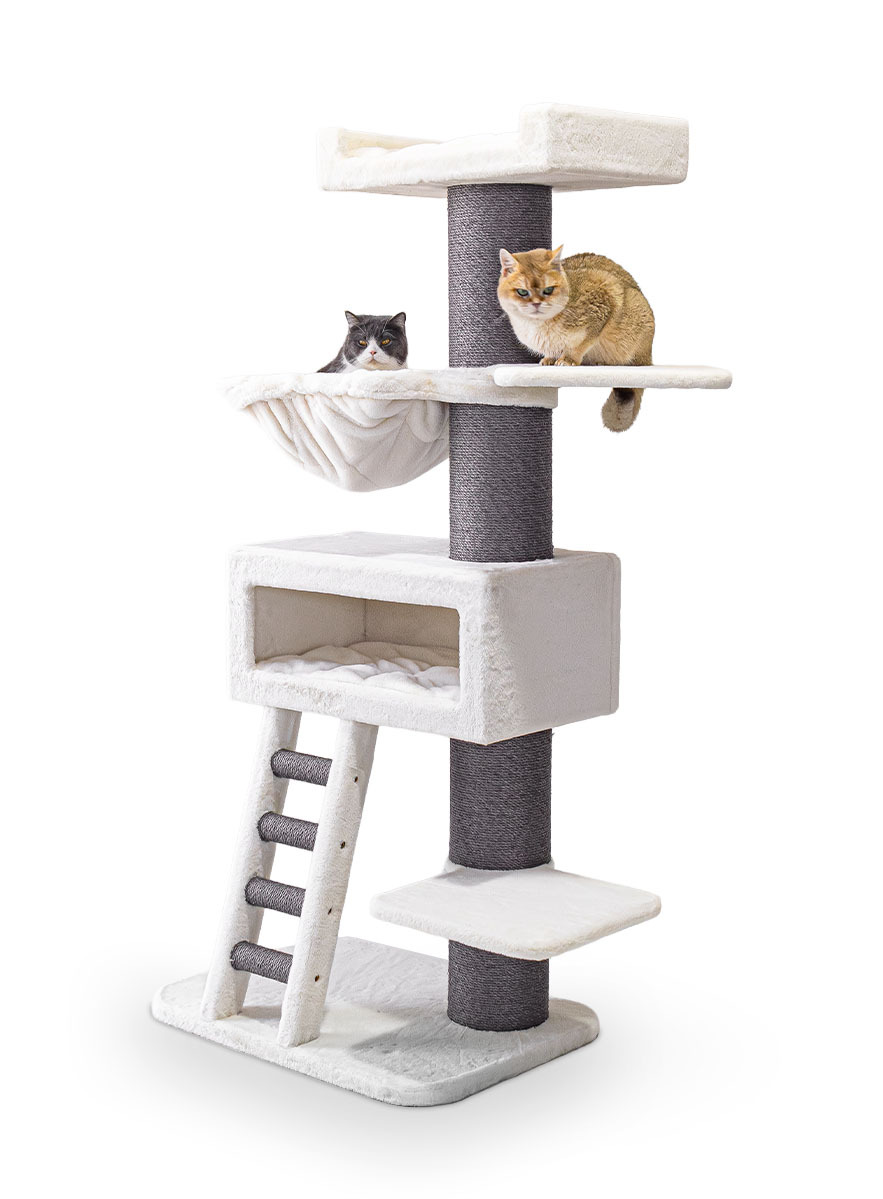 Cat Tree with Cat Condo and Hammock