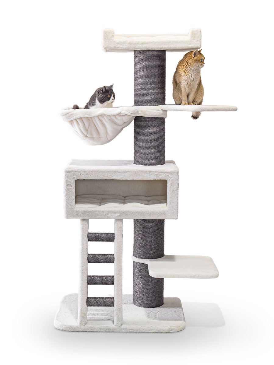 Cat Tree with Cat Condo and Hammock