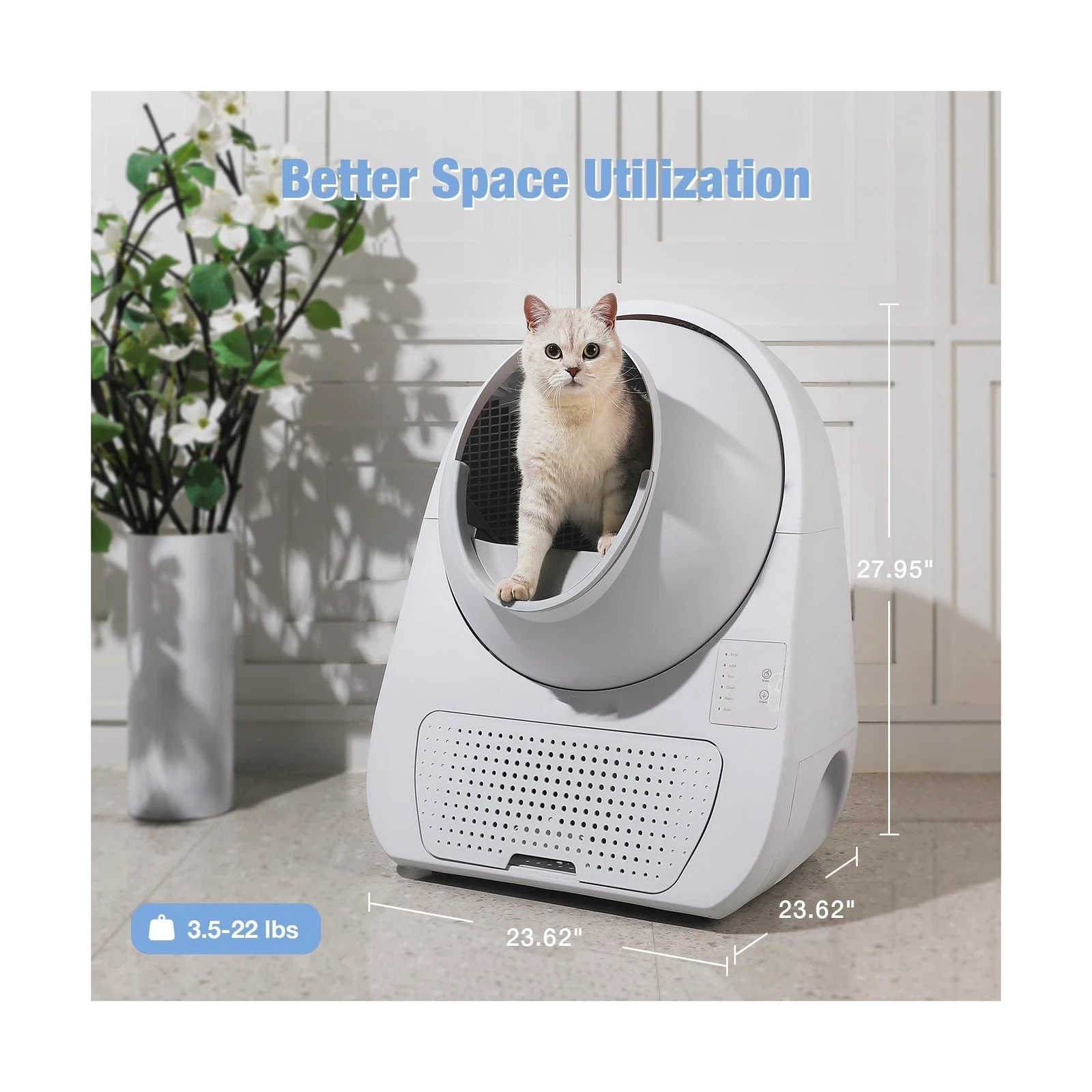 CATLINK Self Cleaning Cat Litter Box, Automatic Cat Litter Box, Double