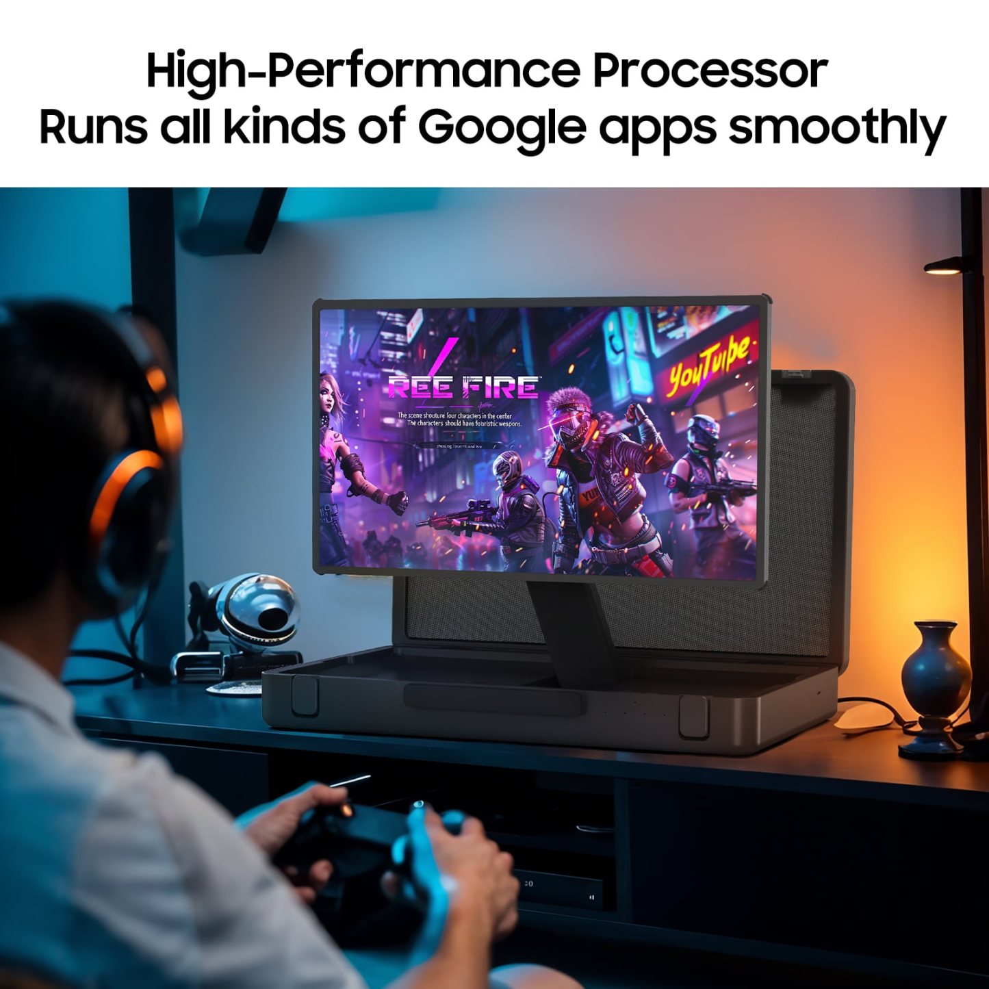 27″ Portable Smart TV – 1080p Touchscreen, Android, Wi-Fi & 6-Hour Battery