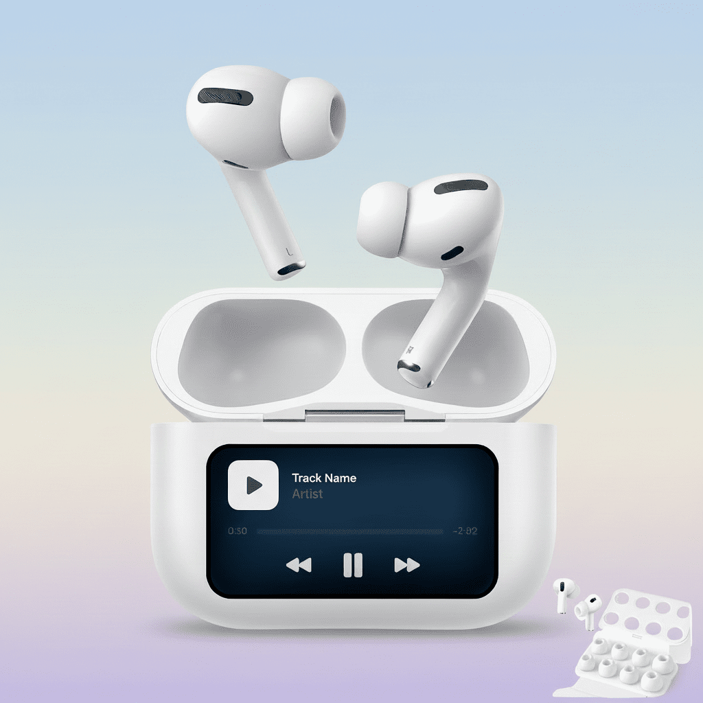 Wireless Earbuds Touchscreen Charging Case 40 Hour Battery Life