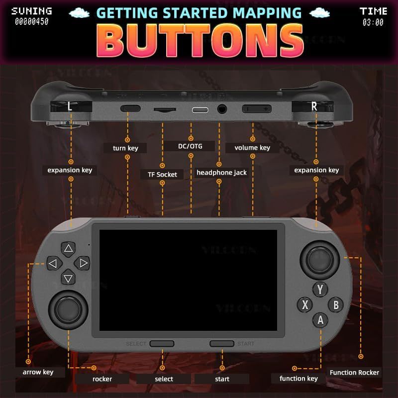 SF3000 Retro Handheld Game Console