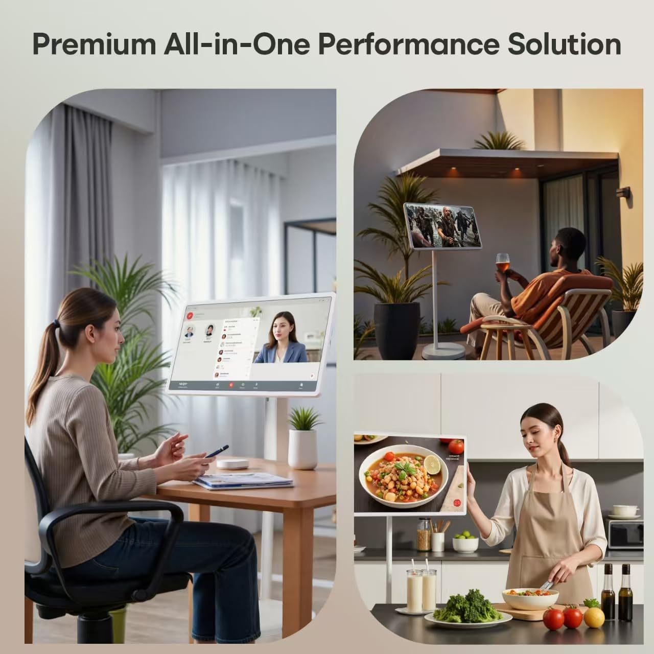 🎉Last Day 80% Off⏰️Smart Portable TV With Touchscreen Monitor, 2k Rotatable Screen