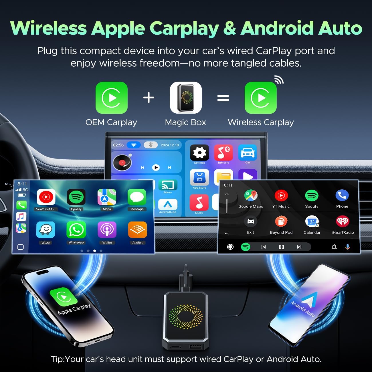 🎉Last Day 60% OFF⏰️Wireless Carplay Adapter