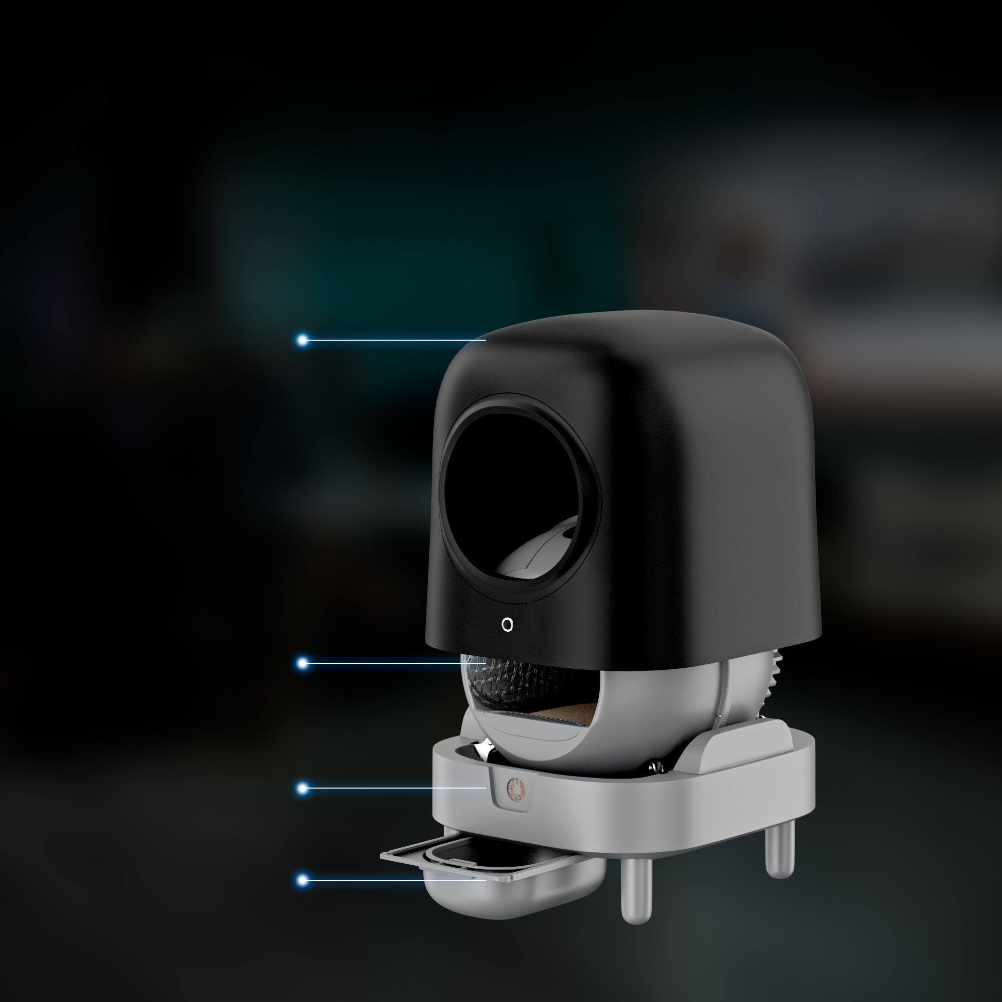 Self-Cleaning Litter Box