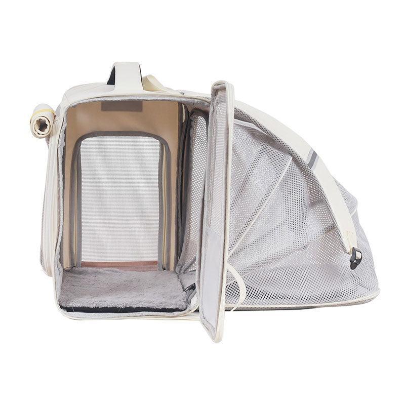 Cat Carrier Backpack Expandable Bag with Wheels