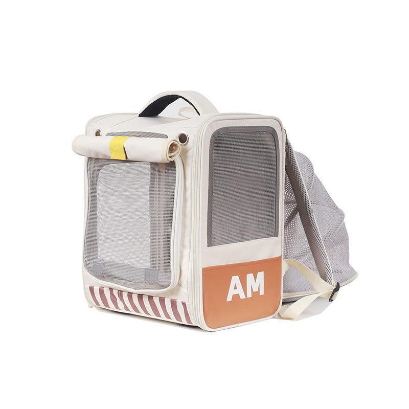 Cat Carrier Backpack Expandable Bag with Wheels