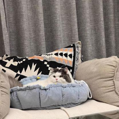 Clouds Petals Cat Bed 3 Colors Adjustable Mat