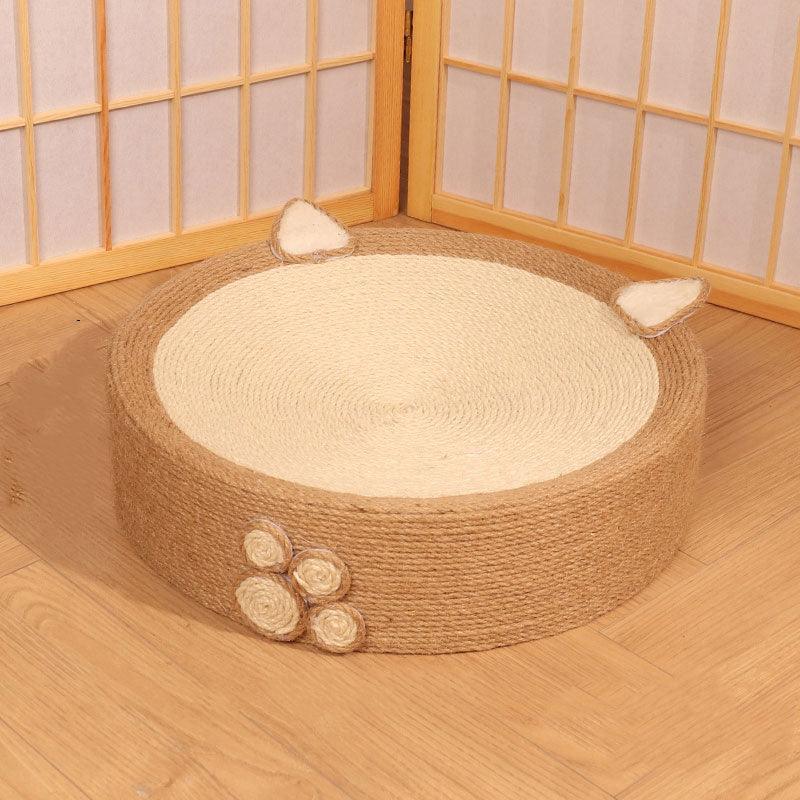Cute Pig Cat Bed Round Scratching Pad