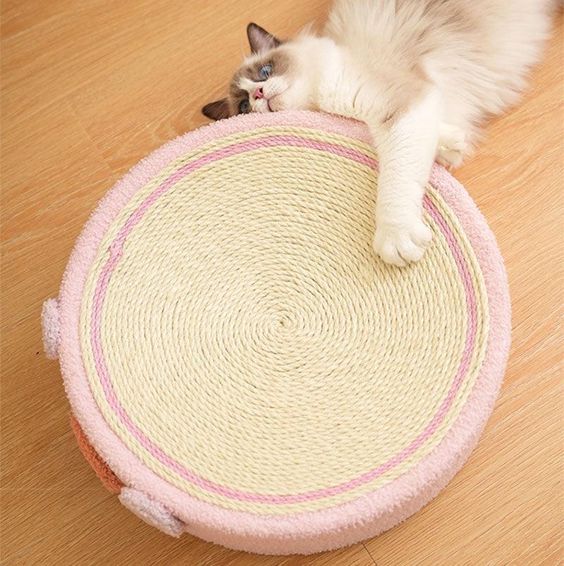 Cute Pig Cat Bed Round Scratching Pad
