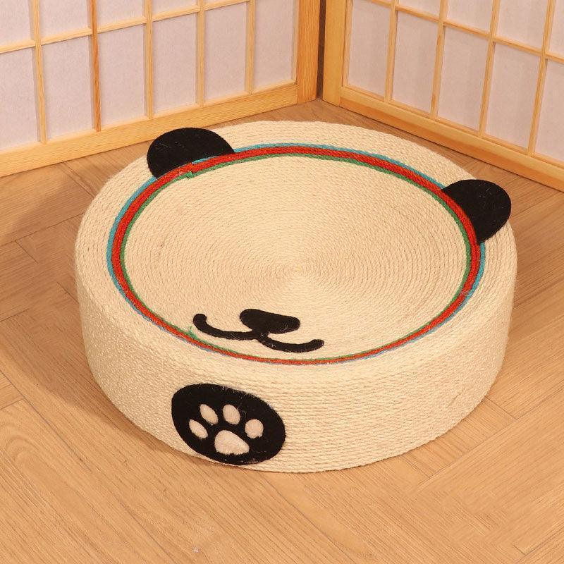 Cute Pig Cat Bed Round Scratching Pad