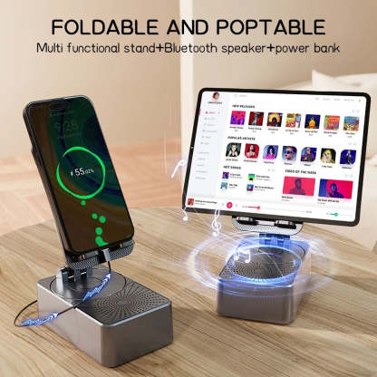 3-In-1 Phone Stand Bluetooth Speaker