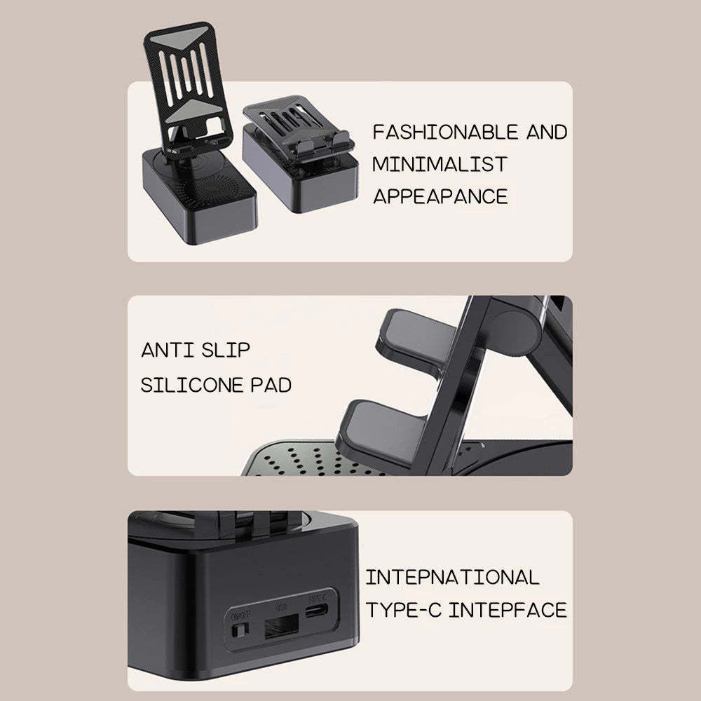 3-In-1 Phone Stand Bluetooth Speaker