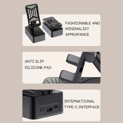 3-In-1 Phone Stand Bluetooth Speaker