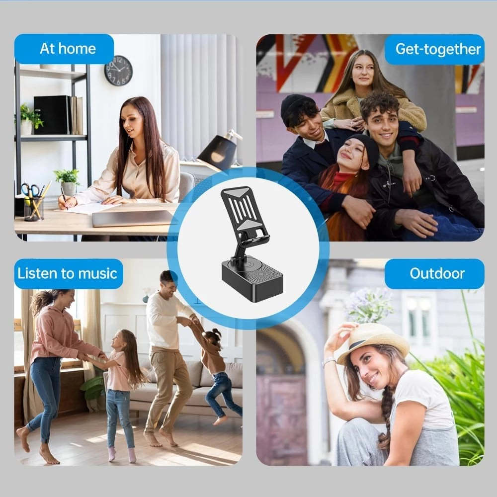 3-In-1 Phone Stand Bluetooth Speaker