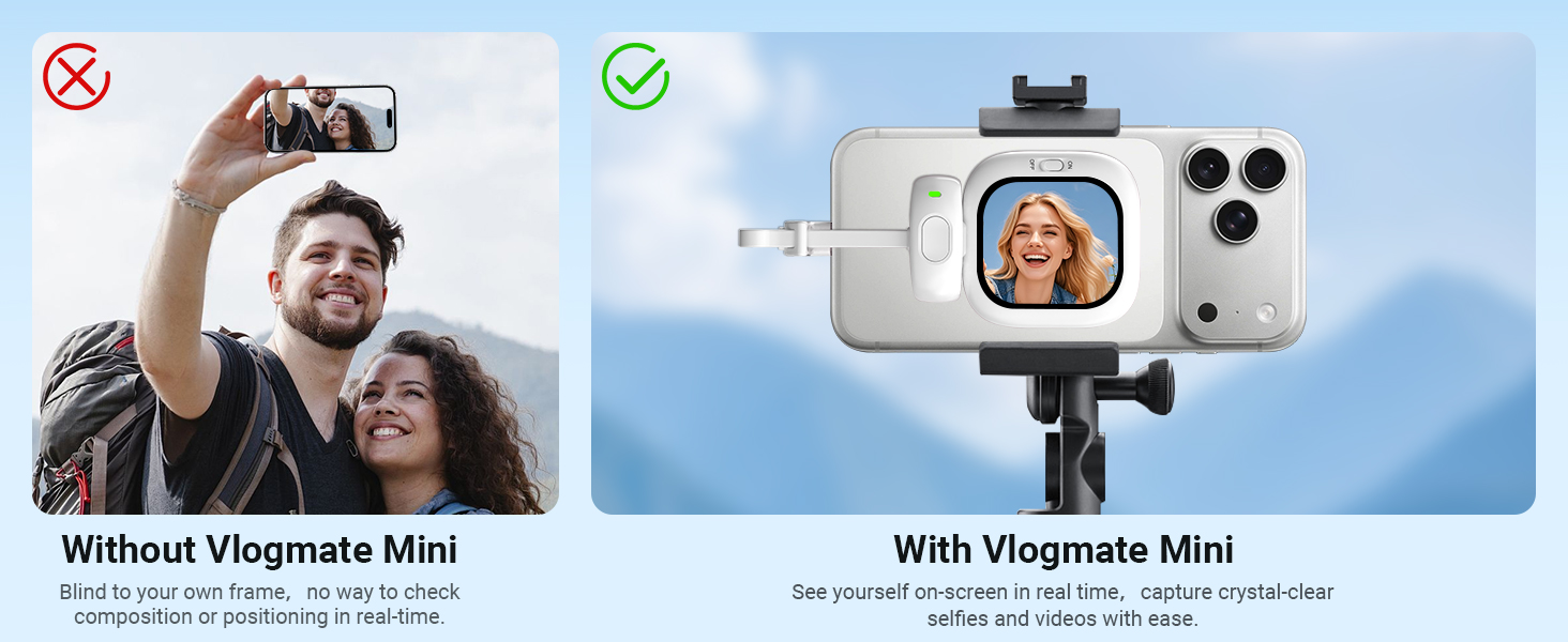  Phone Vlog Selfie Monitor Screen