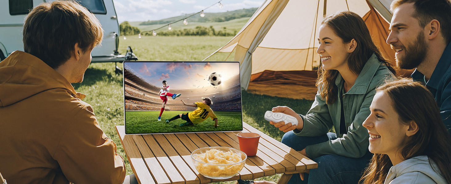 smart portable mobile tv with remote control