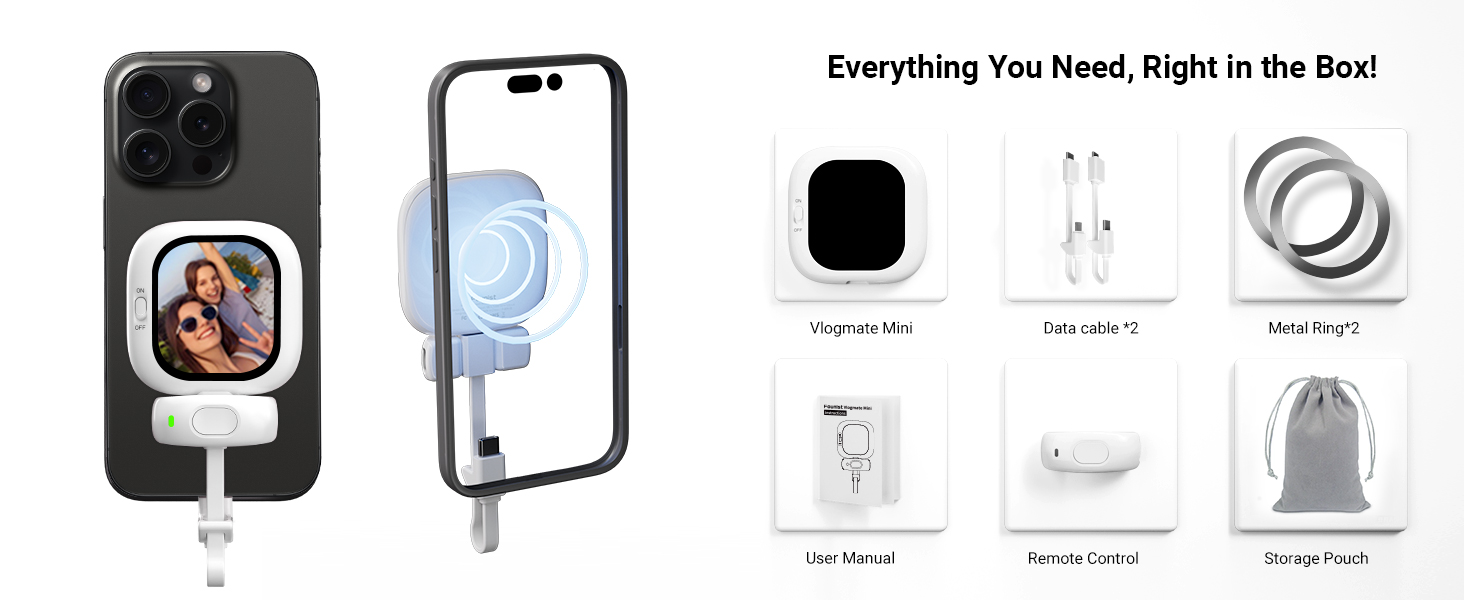 phone vlog selfie monitor screen selfie screen magnetic phone vlog selfie monitor screen