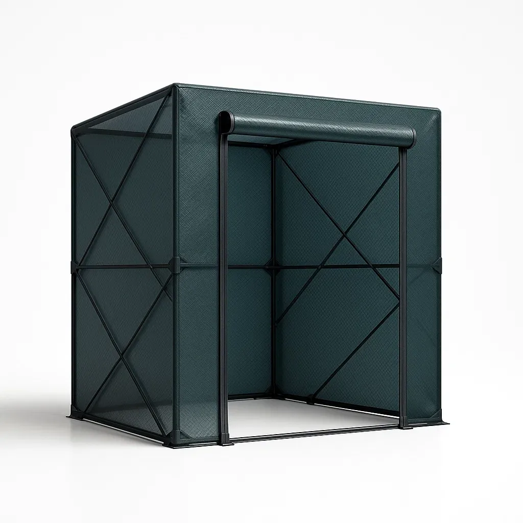 Serre pour plantes en acier et polyester-Roomauranow