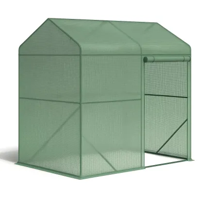 Serre pour plantes en métal et PE-Roomauranow