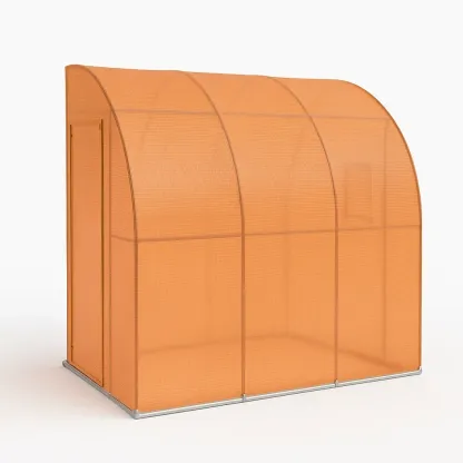 Serre pour plantes arquée en acier avec couverture en PE-Roomauranow