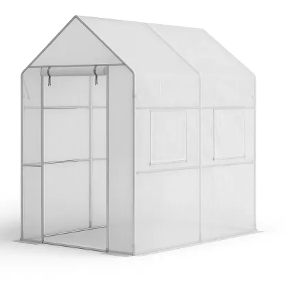 Serre de jardin en acier et polyéthylène-Roomauranow