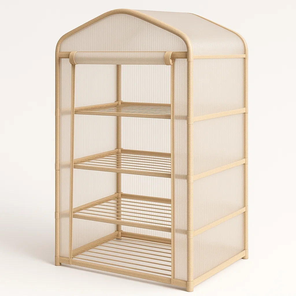 Étagère de culture en bois et plaques de polycarbonate-Roomauranow