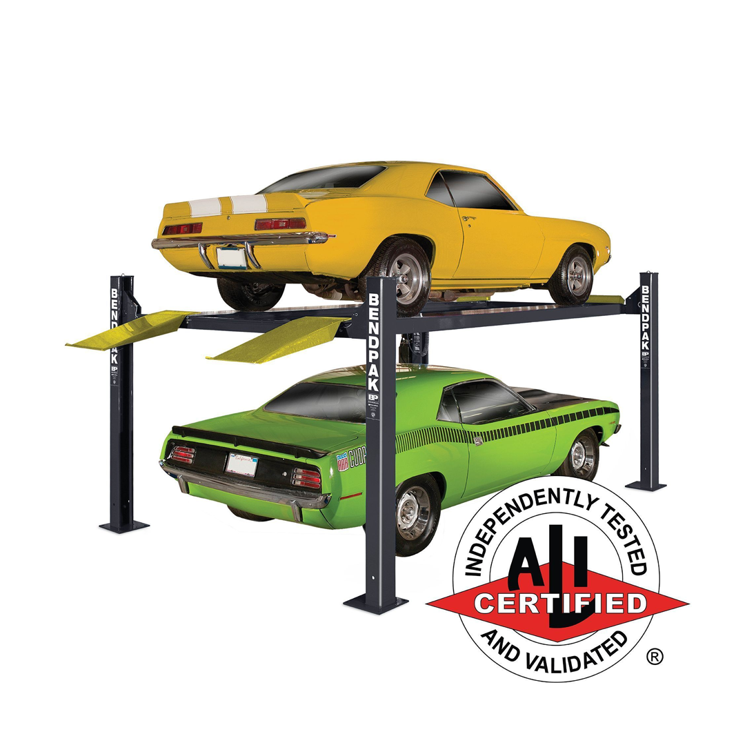 BendPak HD-9XL 9,000-lb Extended Four-Post Lift - Genuine Long Runway for Heavy Vehicles
