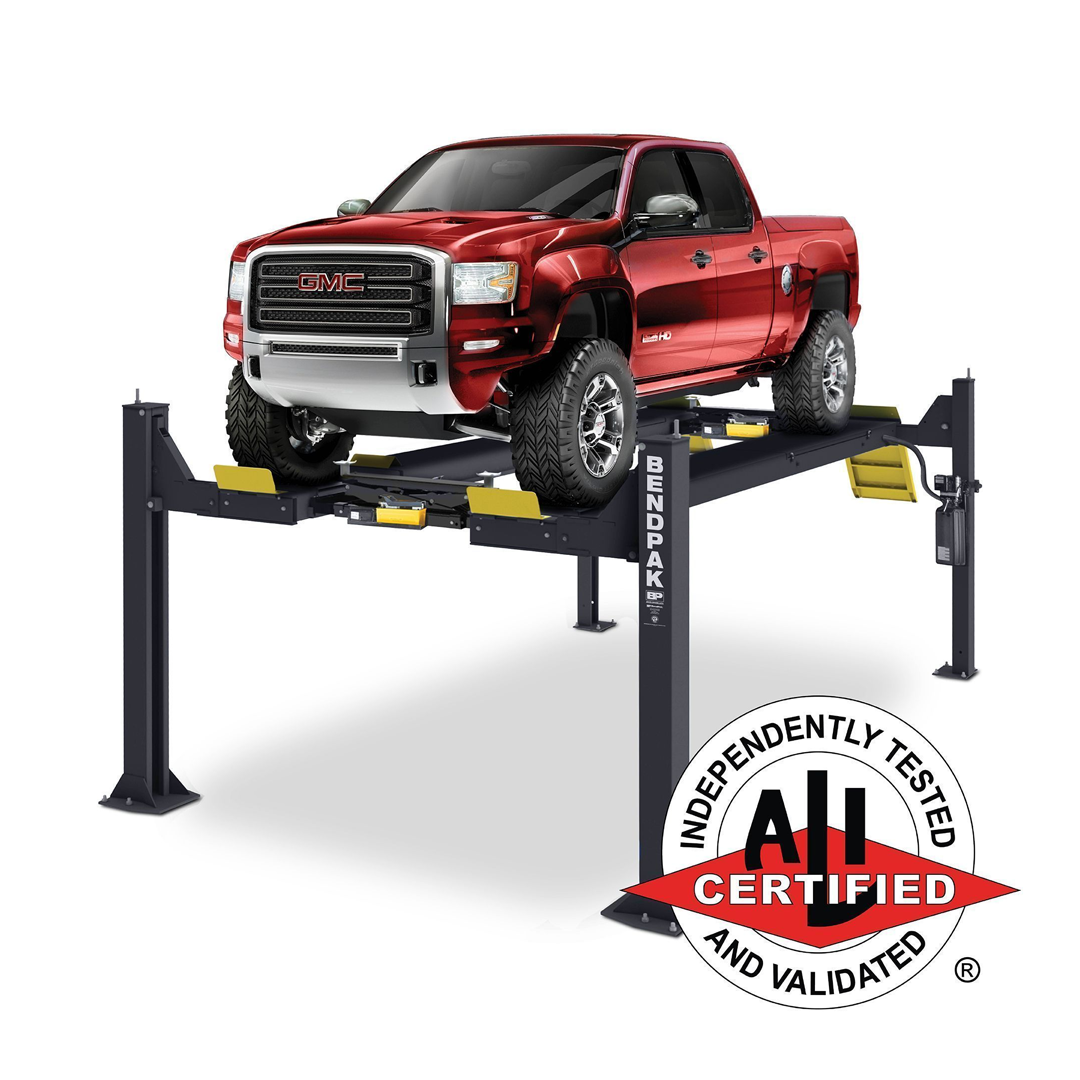 BendPak HDSO14P 14,000-lb Open-Front Four-Post Lift - CE Approved Alignment Bay Essential