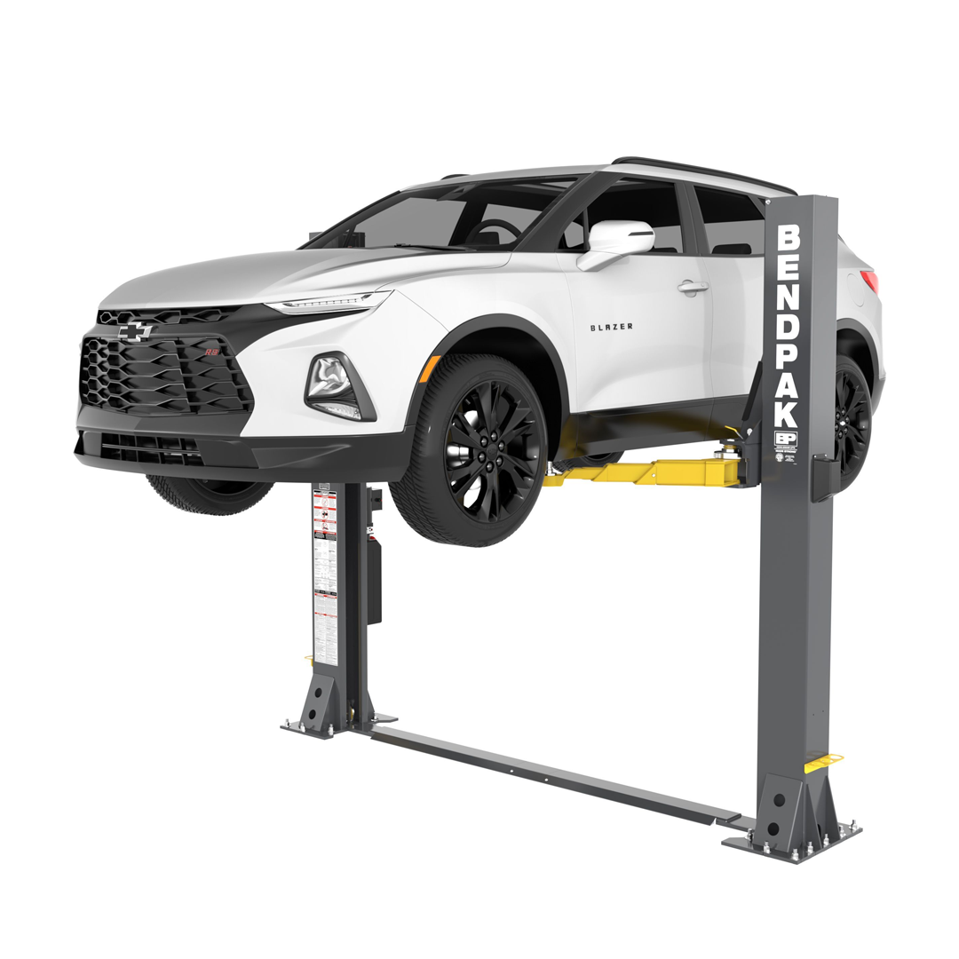 BendPak 9APF 9,000-lb Open-Top Two-Post Lift - Floorplate Low-Ceiling ALI Certified