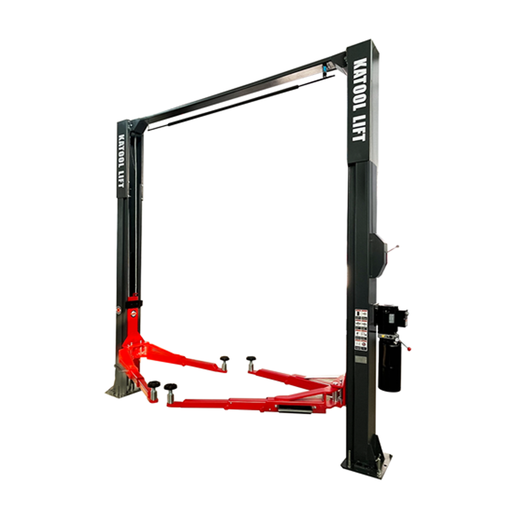 Katool KT-AS110D 11,000-lb Asymmetric Direct-Drive Two-Post Lift - Premium Shop Performance