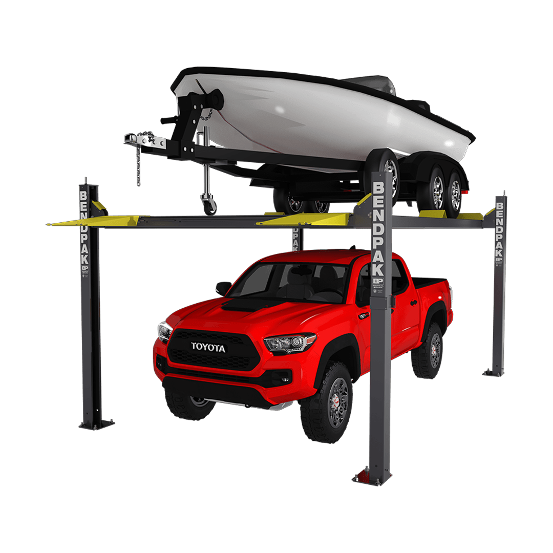 BendPak HD-7500BLX 7,500-lb Four-Post Boat & Vehicle Storage Lift - 82" Rise Heavy-Duty