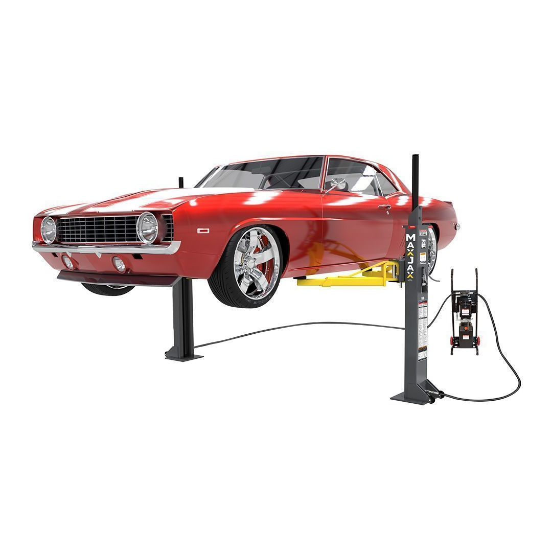 BendPak MaxJax M7K 7,000-lb Portable Two-Post Car Lift - Low-Ceiling Garage Beast