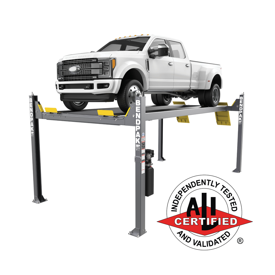BendPak HDS-14XT 14,000-lb High-Rise Four-Post Lift - Extended 227.5" Runways ALI Certified