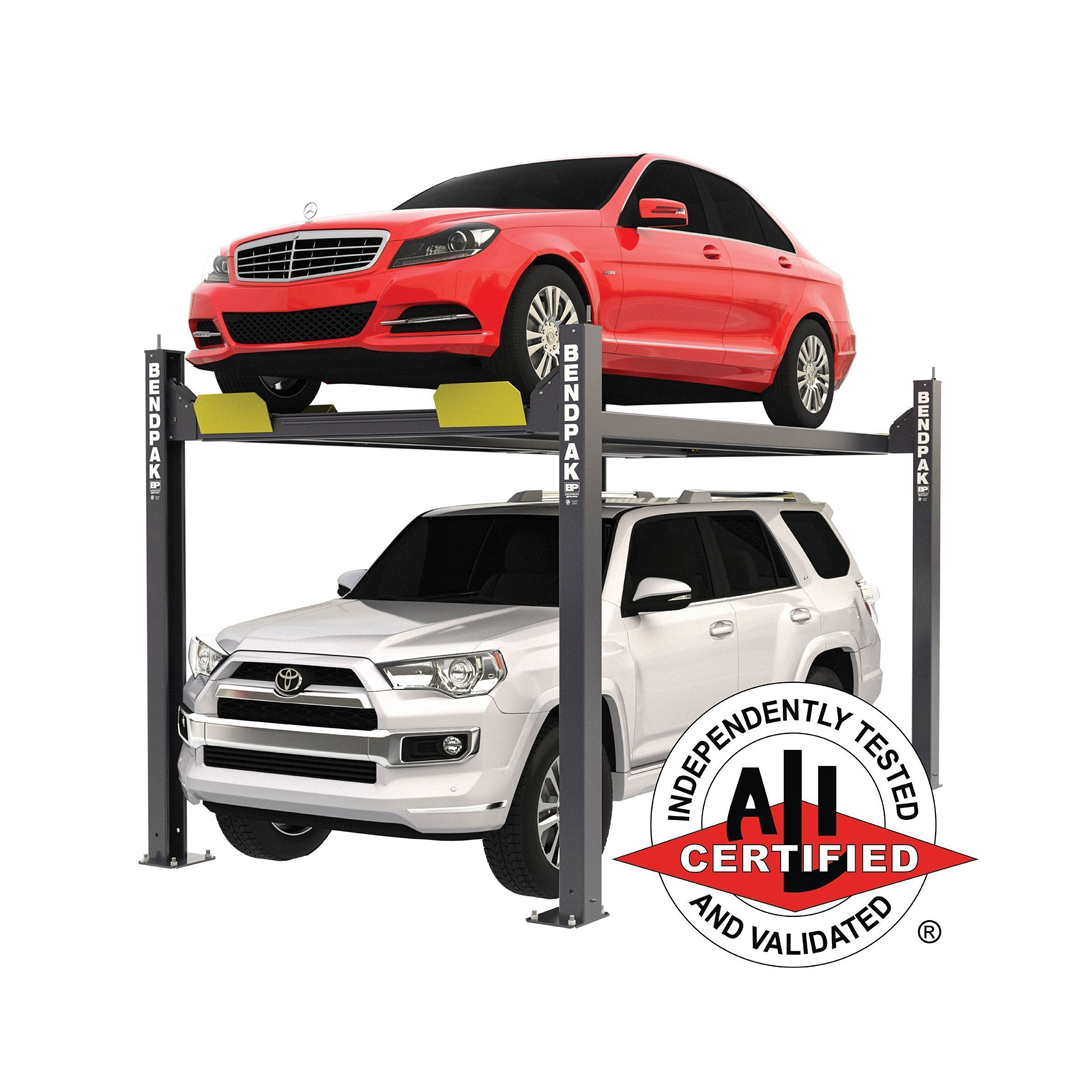 BendPak HD-7W 7,000-lb Wide Four-Post Lift - Tall Rise Short Runway Heavy-Duty Parking
