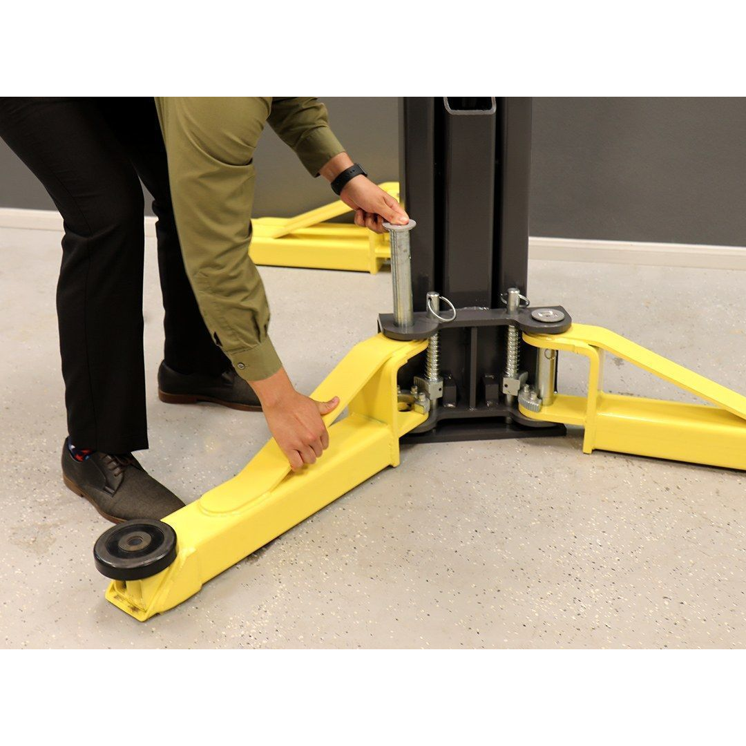 BendPak MaxJax M7K 7,000-lb Portable Two-Post Car Lift - Low-Ceiling Garage Beast