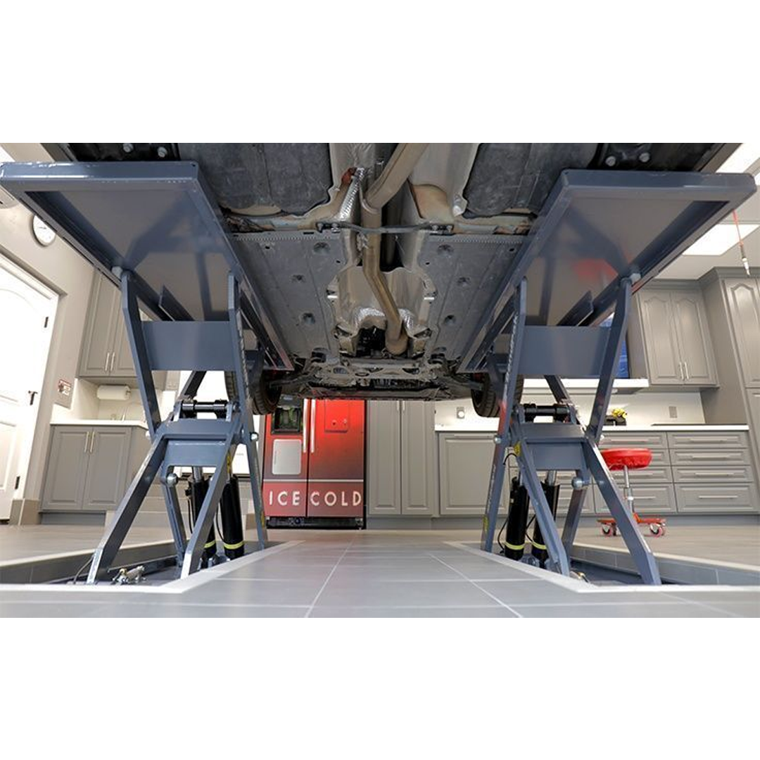BendPak MDS-6LPF 6,000-lb Flush-Mount Mid-Rise Scissor Lift - Zero-Footprint In-Ground