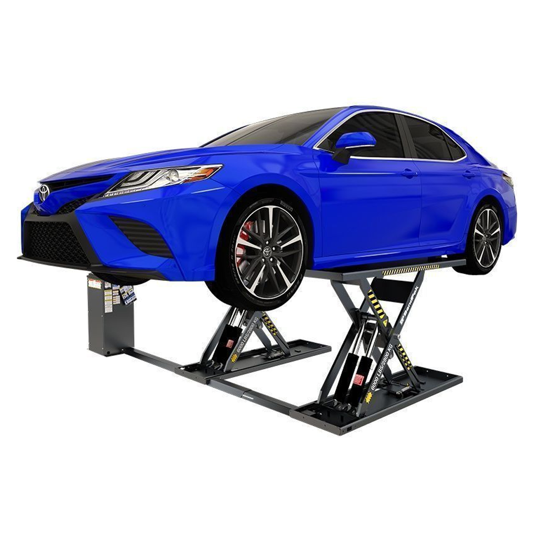 BendPak MDS-6LPF 6,000-lb Flush-Mount Mid-Rise Scissor Lift - Zero-Footprint In-Ground