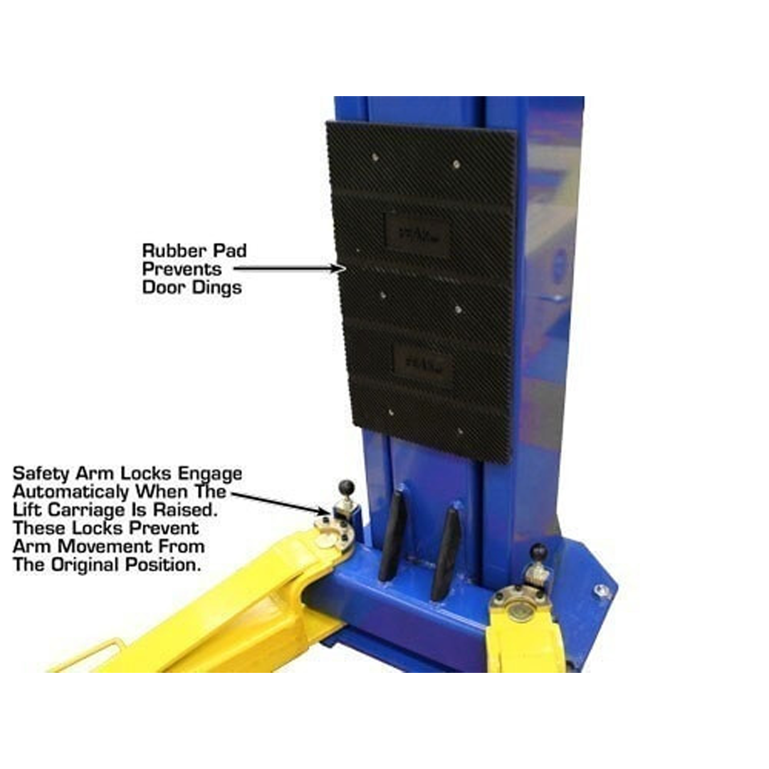 Atlas OH-10X 10,000-lb Ex-Tall/Ex-Wide Two-Post Lift - Commercial Above-Ground Power