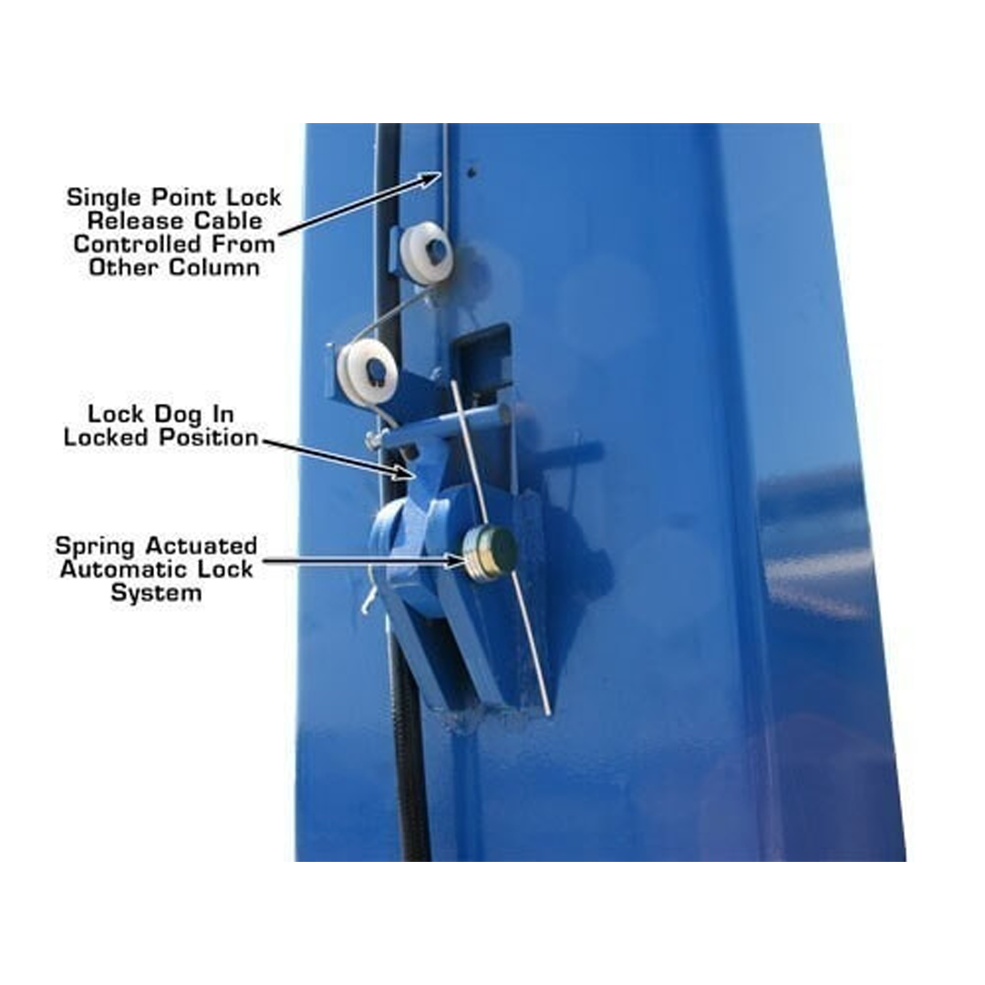 Atlas OH-10X 10,000-lb Ex-Tall/Ex-Wide Two-Post Lift - Commercial Above-Ground Power