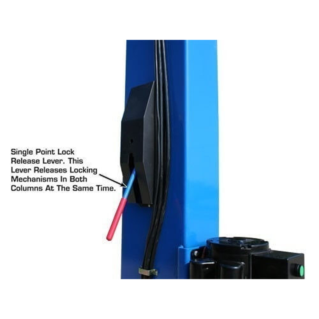 Atlas OH-10X 10,000-lb Ex-Tall/Ex-Wide Two-Post Lift - Commercial Above-Ground Power