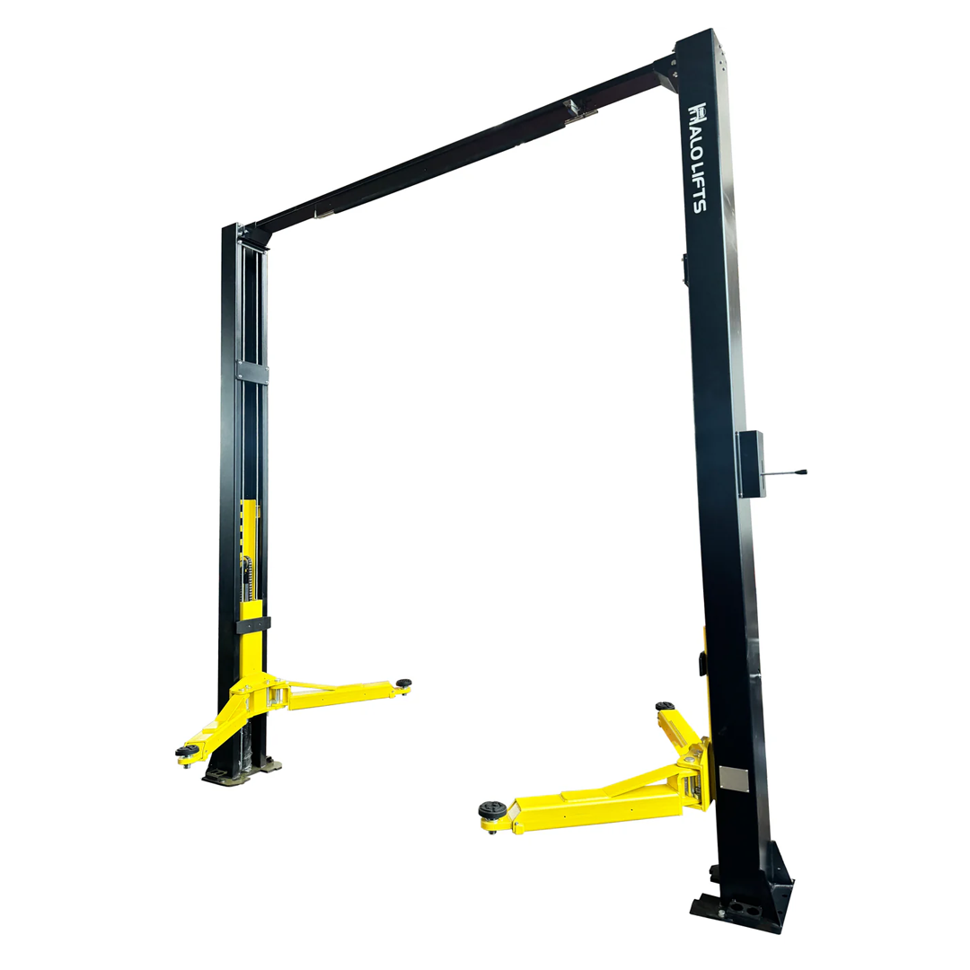 Halo HL2C-12K 12,000-lb Clearfloor Two-Post Lift - Heavy-Duty Chain-Drive Shop Power